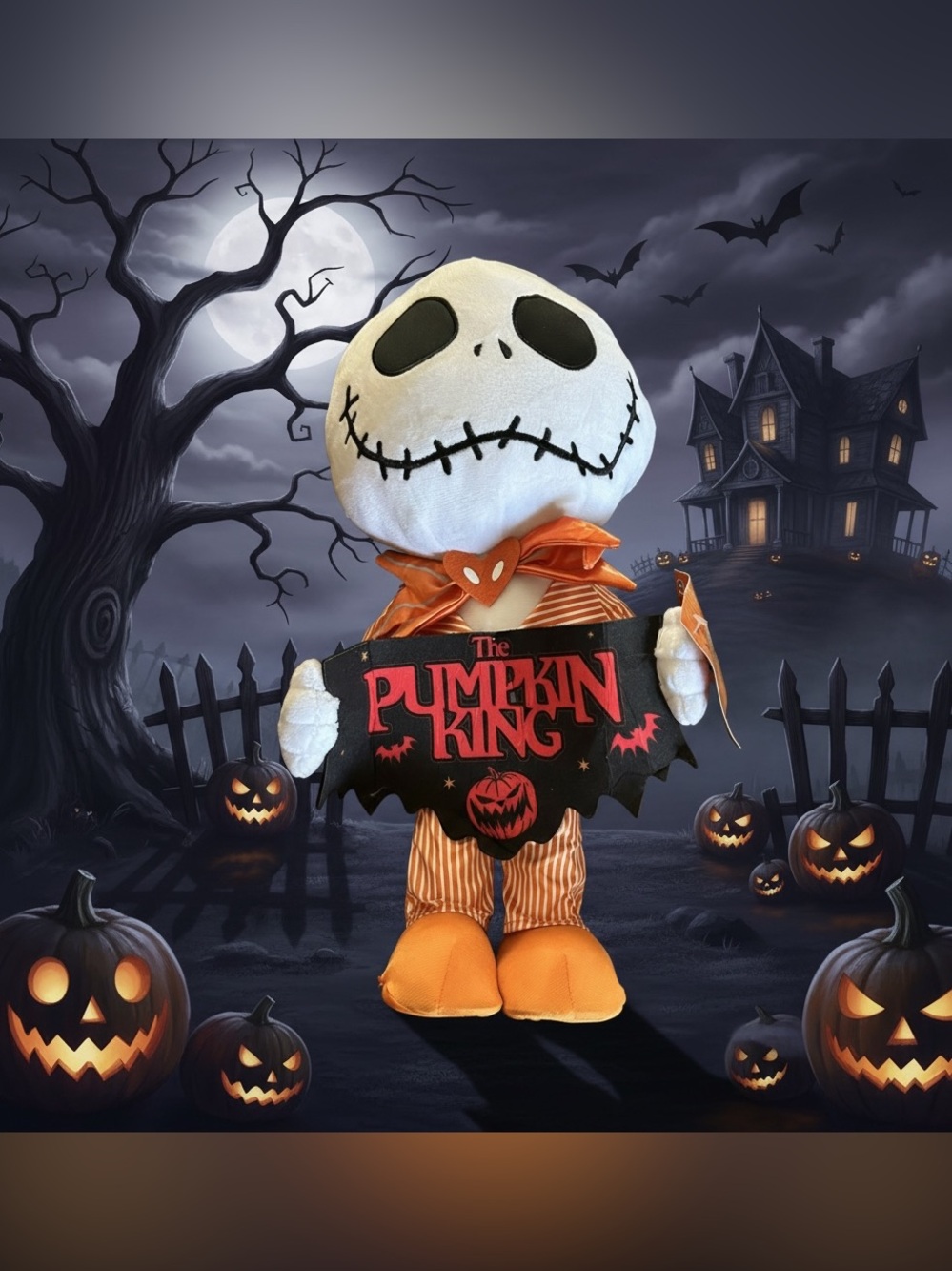 Disney Jack Skellington Halloween Greeter Nightmare Before Christmas 18”: NWT